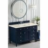 James Martin Vanities Brittany 48in Single Vanity, Victory Blue w/ 3 CM Eternal Marfil Quartz Top 650-V48-VBL-3EMR